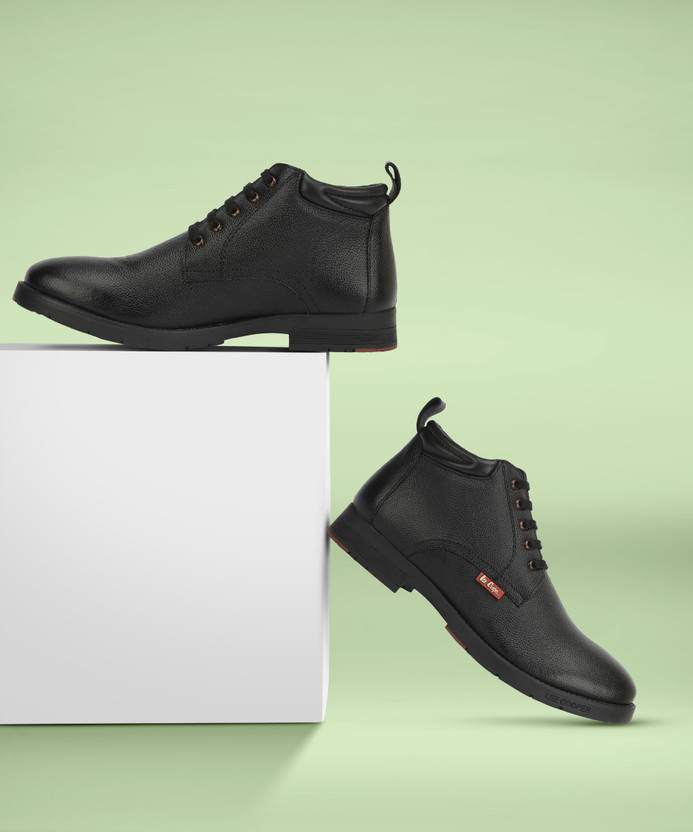 Mid-Top Leather Casual Shoes Boots 