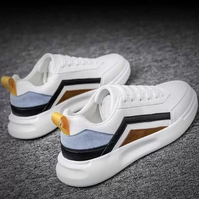 Xylus White Stylist Bright Casual Sneakers Shoes For Boys And Men Casuals For Men(White, Black , 9)