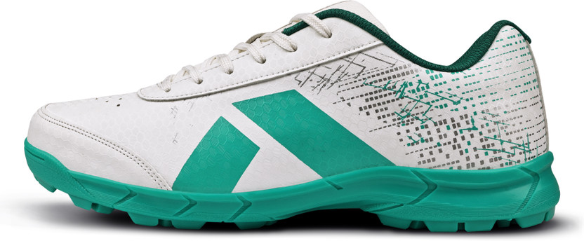 NIVIA Bounce Cricket Shoes For Men(White, Blue, Blue , 9)