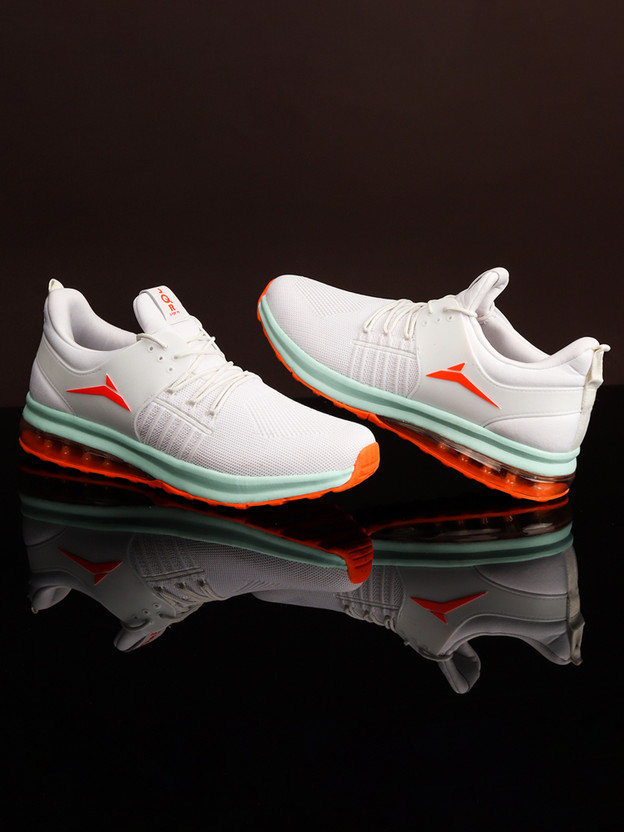 JQR RTGS PLUS Running Shoes For Men(White, Orange , 8)