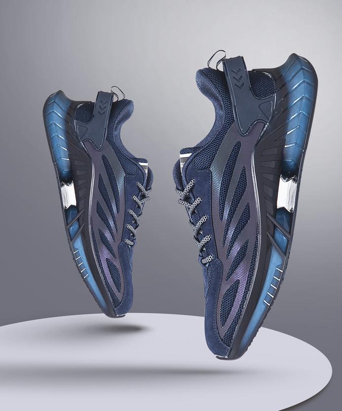 HOLTZMAN Blue Sneakers With Reflective 