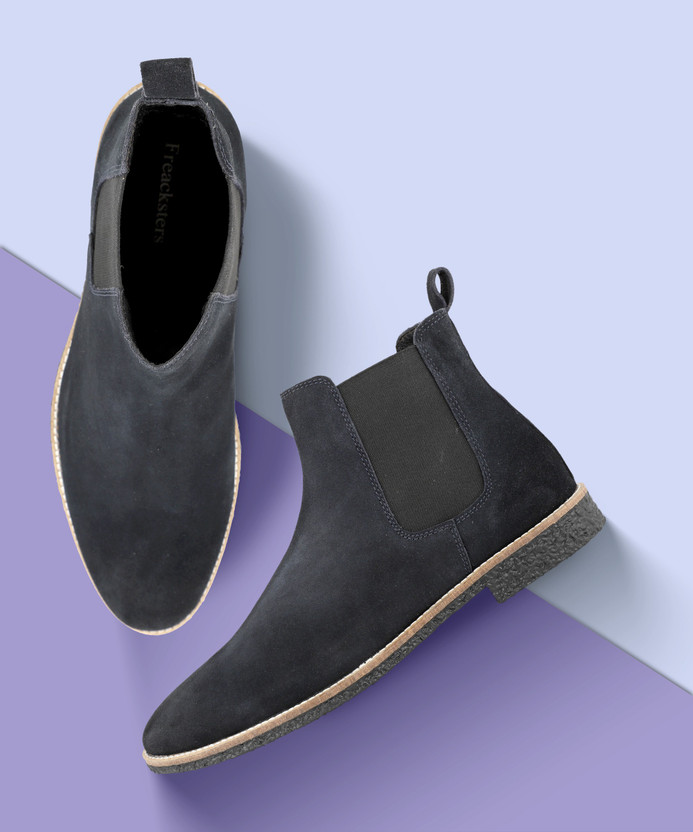 Freacksters Suede Leather Chelsea Boots 
