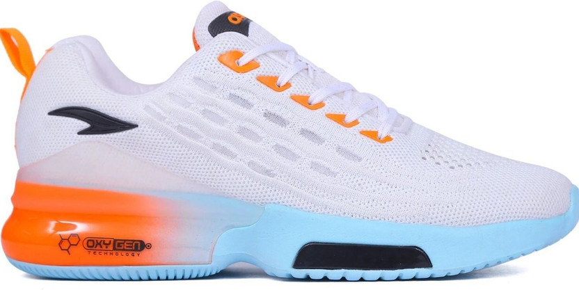 asian Oxygen-05 Running,Walking, Shoes With Phylon Sole Training & Gym Shoes For Men(White , 6)