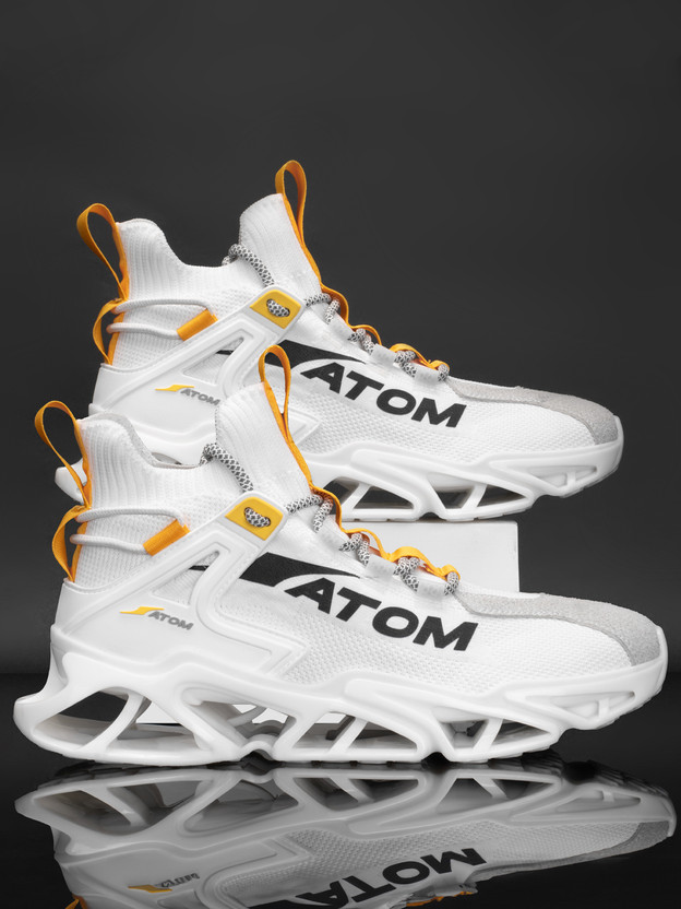ATOM ATOM Hollow Man Sneakers For Men(White, Black , 10) - Flipkart Deal