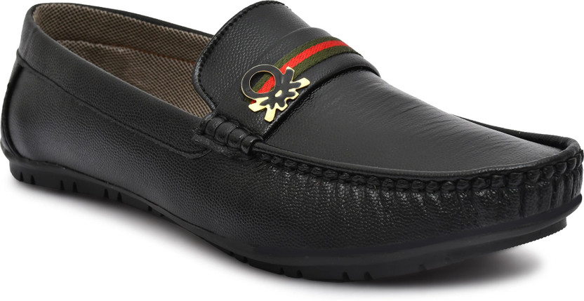 house of common Stylish Casual Wedding Partywear Formal Sports Shoes For men's Loafers For Men(Black , 9)