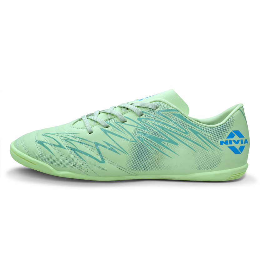 NIVIA Encounter 11 Futsal Football Shoes For Men(Green , 5)