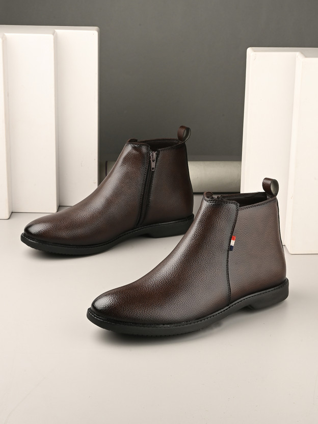 Knoos Chelsea Boots For Men(Brown , 8)