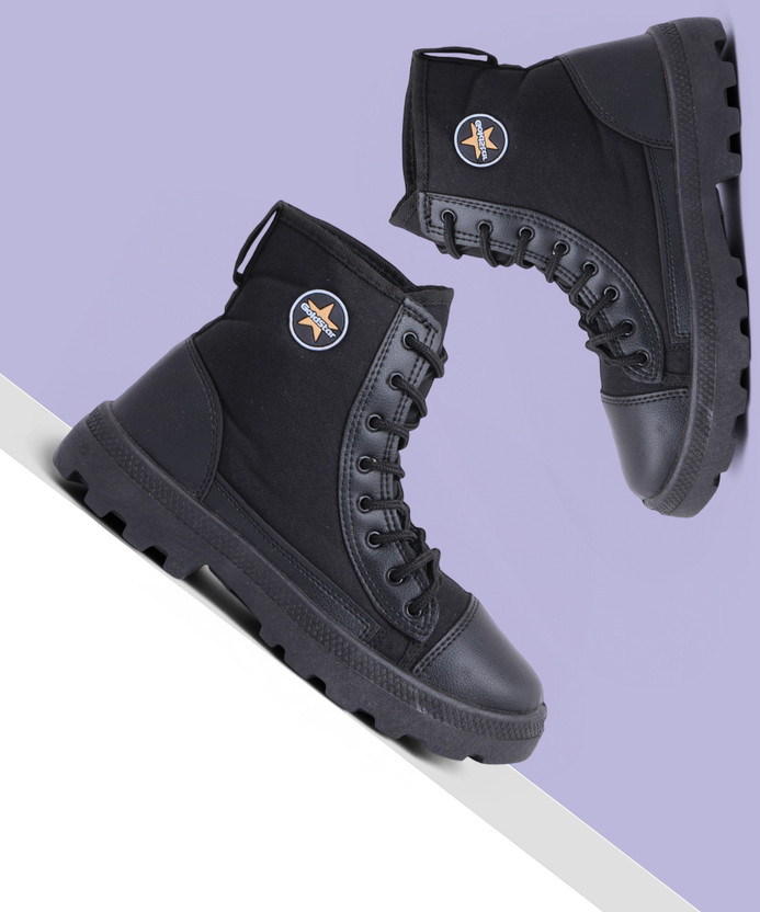 GOLDSTAR PVC'JB Boots For Men(Black , 7)