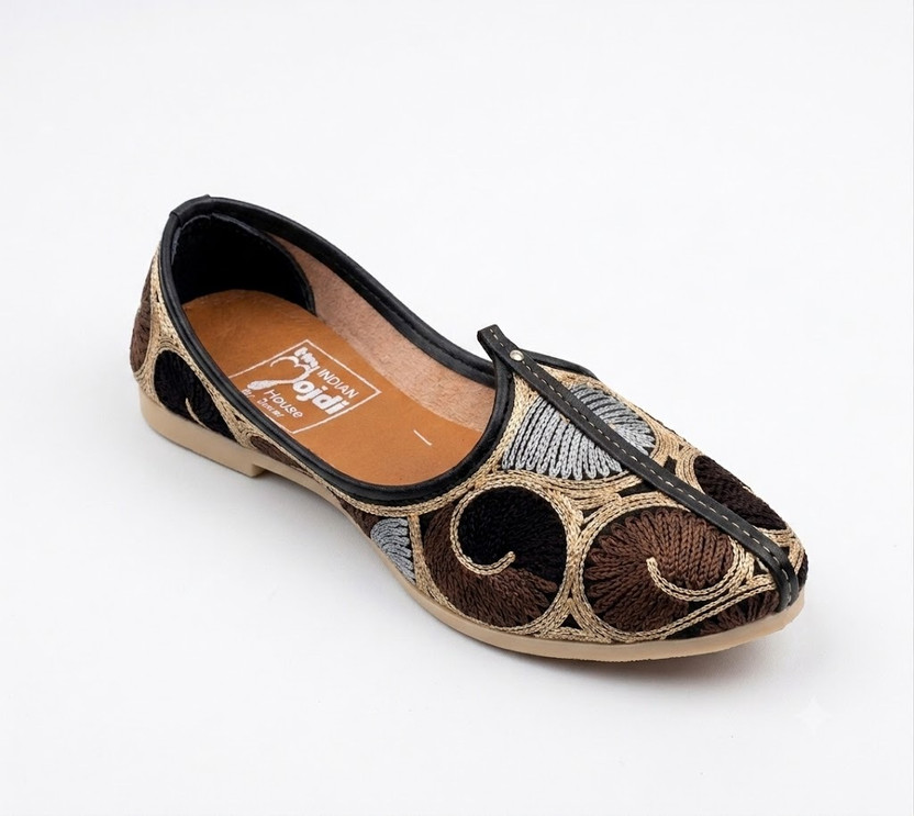 agadi agadi Men’s Embroidered Jutti – Ethnic Mojari Loafers with Traditional Jutis For Men(Multicolor , 7) - Flipkart Deal
