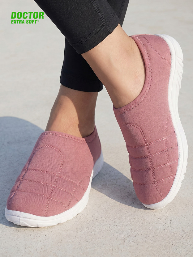 DOCTOR EXTRA SOFT D-1001 Women's shoes for Walking Slip On Sneakers For Women(Pink , 10)