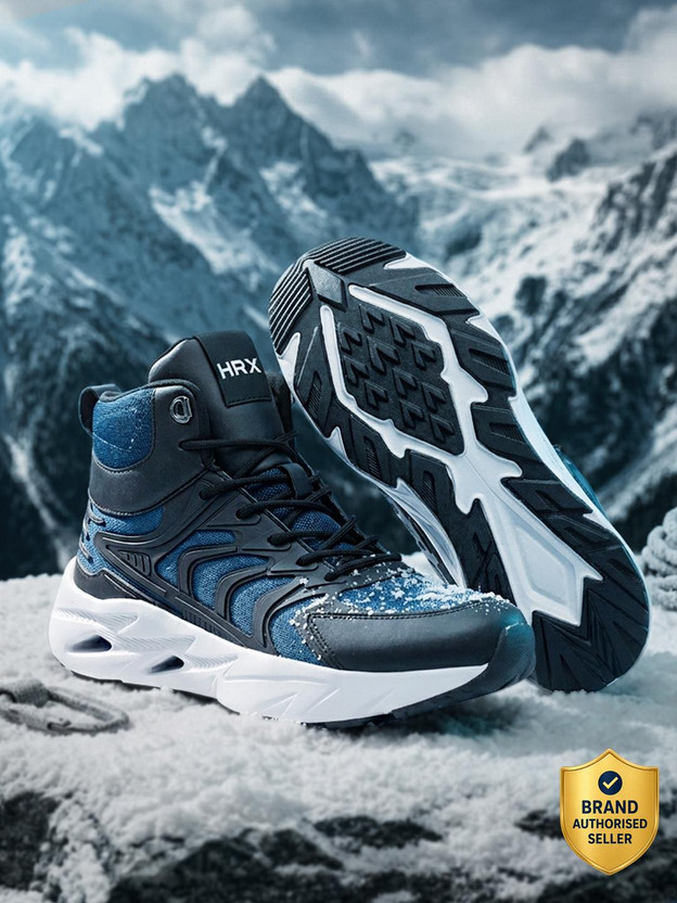 HRX by Hrithik Roshan HX-340 02 Hiking & Trekking Shoes For Men(Blue, Black , 7)