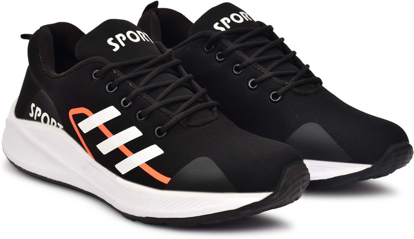 FooTken Men's Running & Workout Comfort & Lightweight Shoes Party Wear For Men(Black , 10)