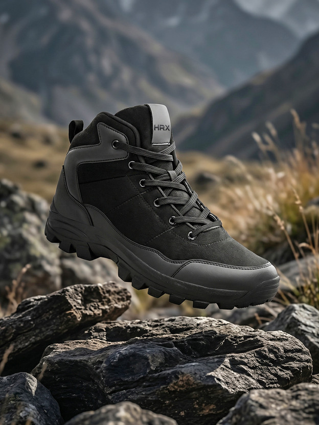 HRX by Hrithik Roshan HX-362 01 Hiking & Trekking Shoes For Men(Black , 11)