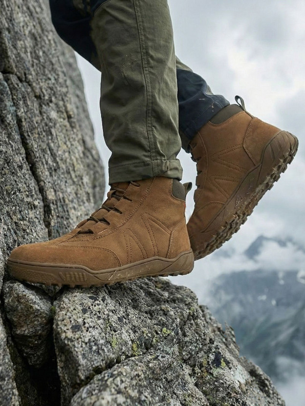 Roadster Men’s Stylish Lightweight Outdoor Adventure High-Top Boots Boots For Men(Brown , 6)