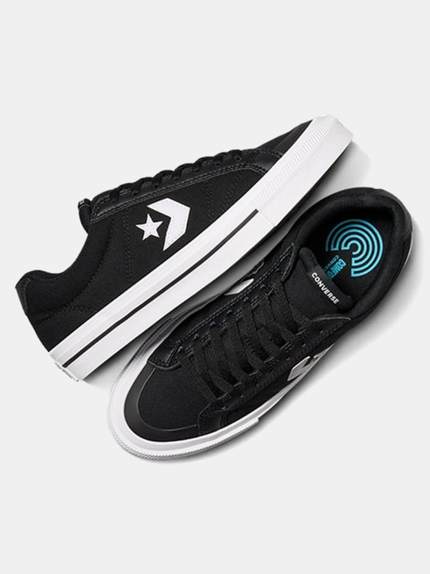 Converse Unisex Sport Casual Low Top Sneakers For Men(Black , 6)