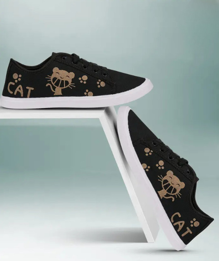 COOPERWINGS COOPERWINGS Casual women shoes sneakers for women trendy shoes for women black shoes Sneakers For Women(Black , 7) - Flipkart Deal