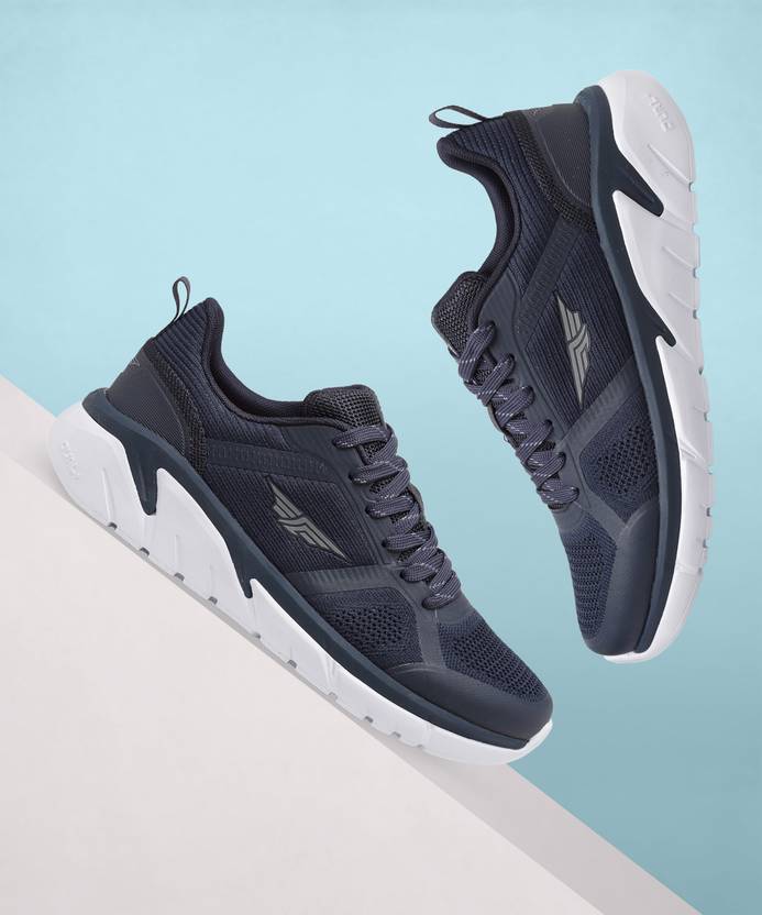 red tape colourblock lace up sports shoes