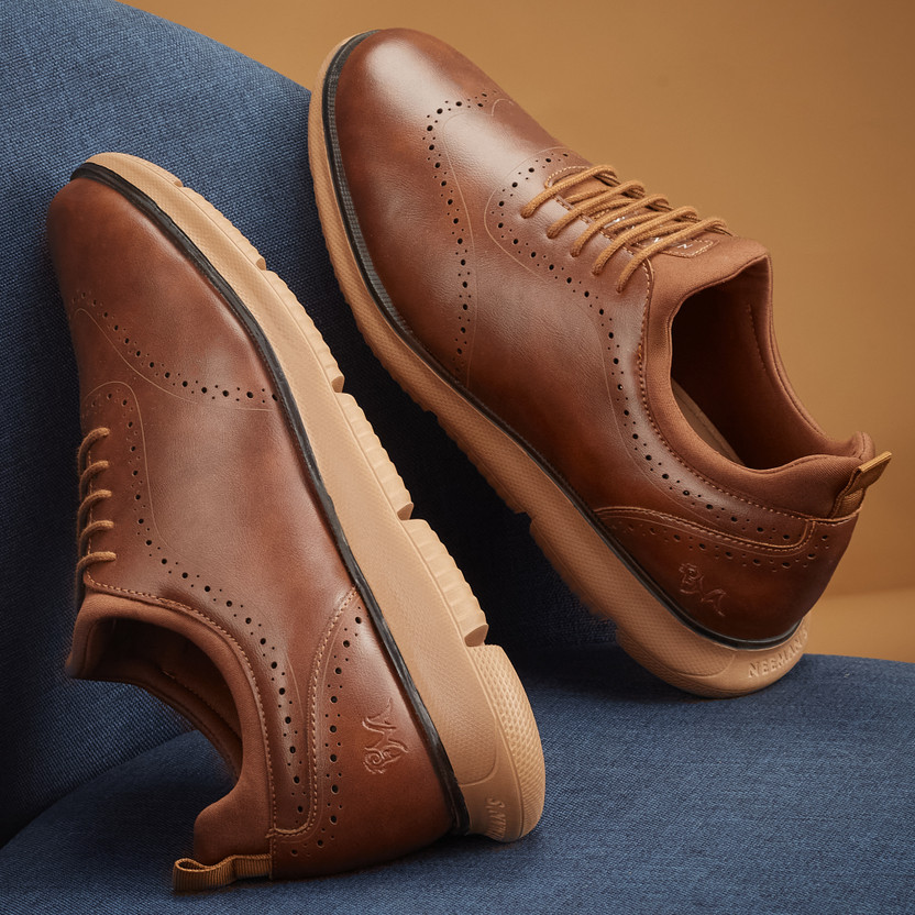 Neemans Neemans Crossover Casual Sneakers Casuals For Men(Tan , 8) - Flipkart Deal