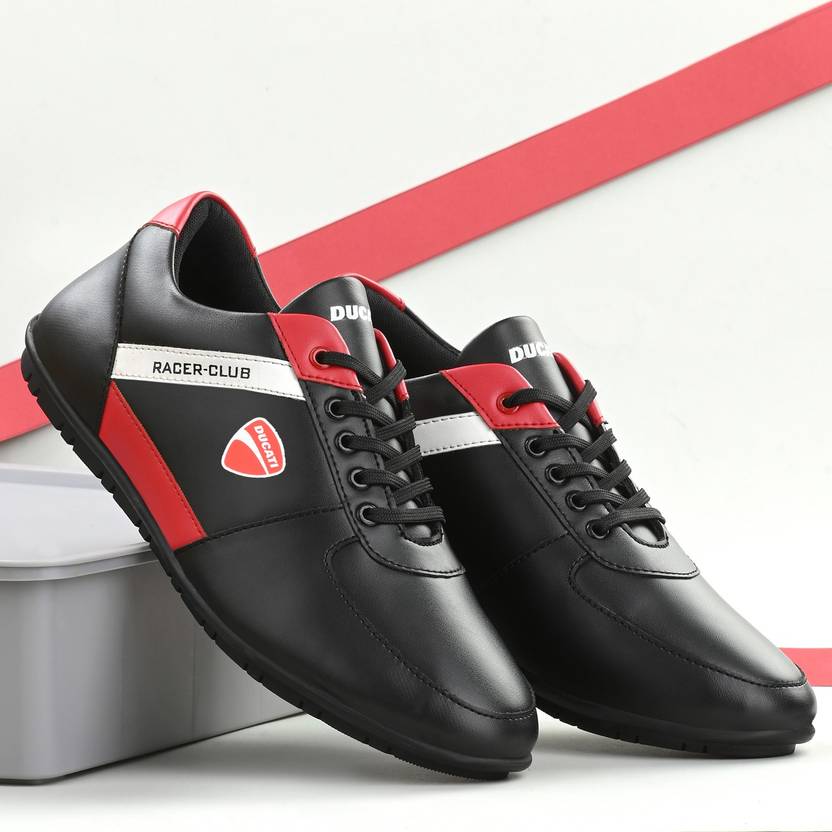 DUCATI DT/CS/08A Casuals For Men  (Black)