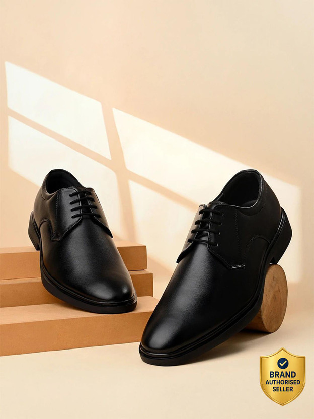 LOUIS STITCH Raven Black Lightweight Formal Derby, Shoes for men, LSFXCT, UK,10 Derby For Men(Black , 10)