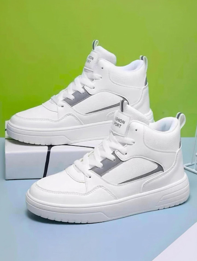 ALBANIA ALBANIA Stylish Luxury shoe for Men Sneakers For Men(White, Grey , 10) - Flipkart Deal