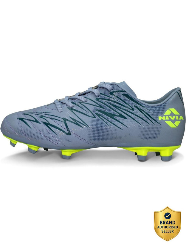 NIVIA NIVIA ENCOUNTER 11 F.B STUD - COMFORT GREY Football Shoes For Men(Blue , 11)