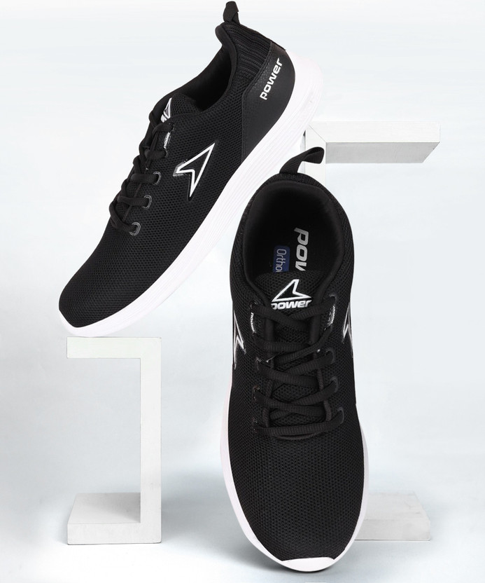 Bata power black sports shoes clearance