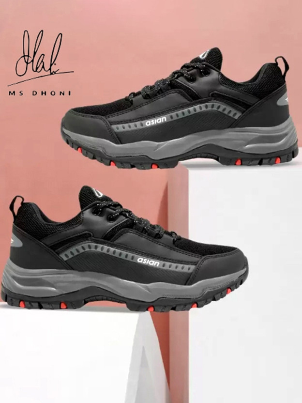 asian Everest-01 Black Sports,Gym,Training,Walking,Stylish Outdoors For Men(Black , 9)