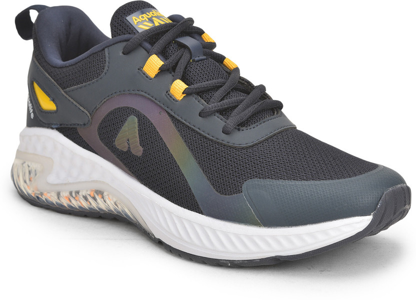 Aqualite Running Shoes for Men - Comfortable, Durable, and Stylish Athletic Footwear Running Shoes For Men(Grey, Black , 6)