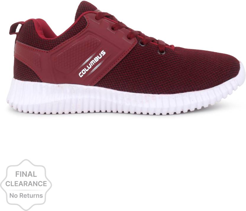 [Sizes 7, 8, 9] COLUMBUS Planet Running Shoes For Men  (Maroon)