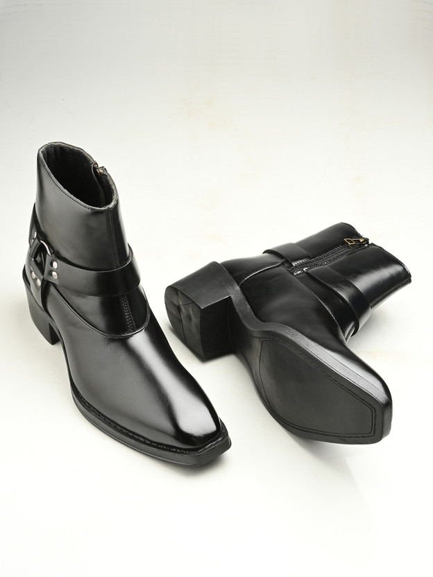 Afrojack Boots For Men(Black , 8)