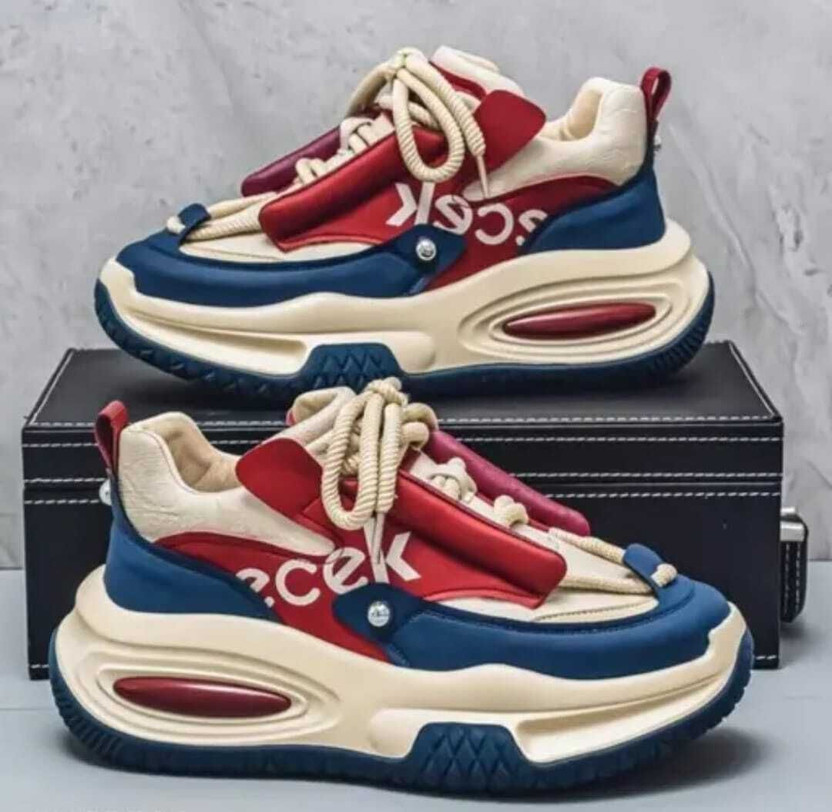 HIDENCE Sneakers For Men(Red , 8)