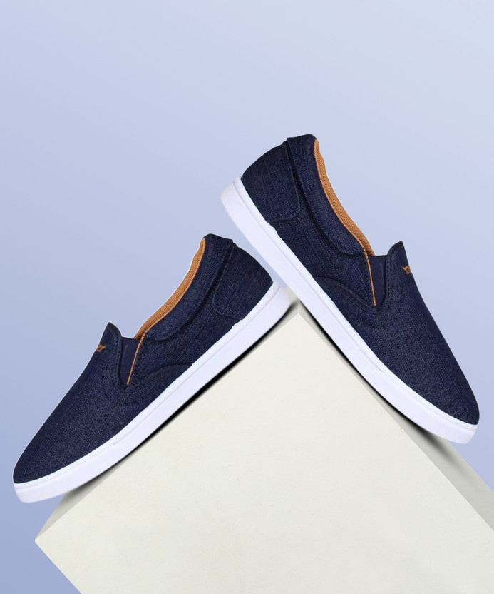 Sparx SM-402 Navy Blue Slip On Sneakers 