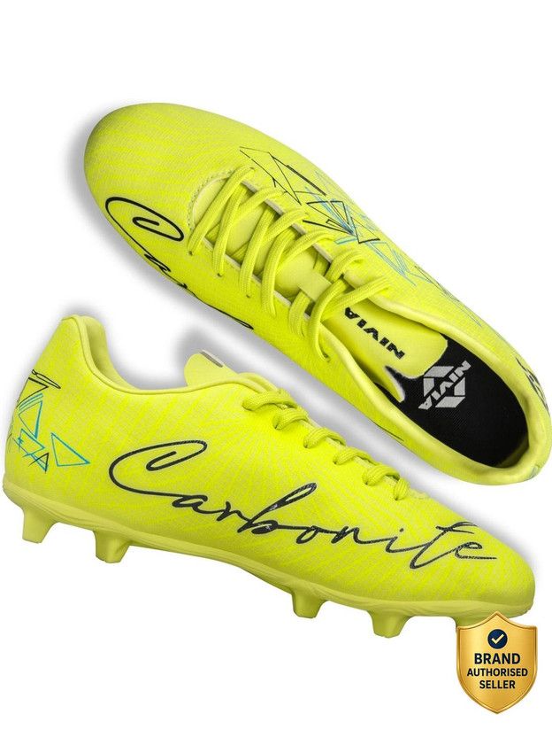 NIVIA Carbonite 7.0 Football Shoes For Men(Yellow , 9)