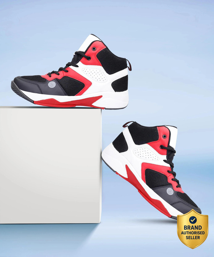 bacca bucci Basketball Shoes - WAGER Training & Gym Shoes For Men(Red , 8)