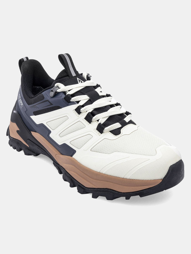 RED TAPE Hiking & Trekking Shoes For Men(Off White, Brown , 9)