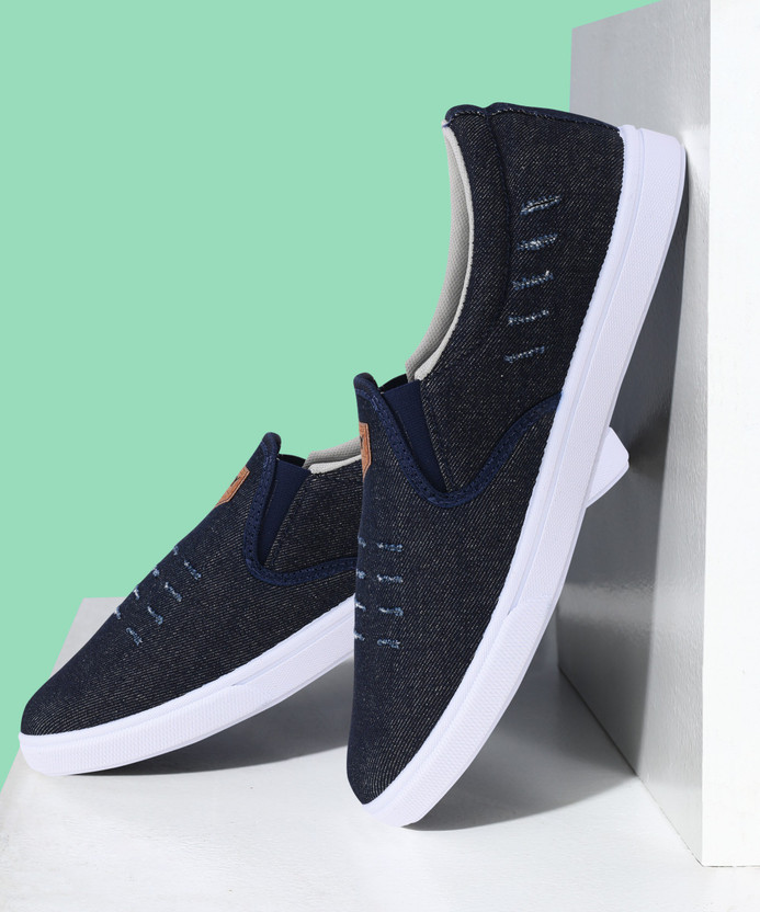 Sparx Men SM-608 Navy Blue Slip On 