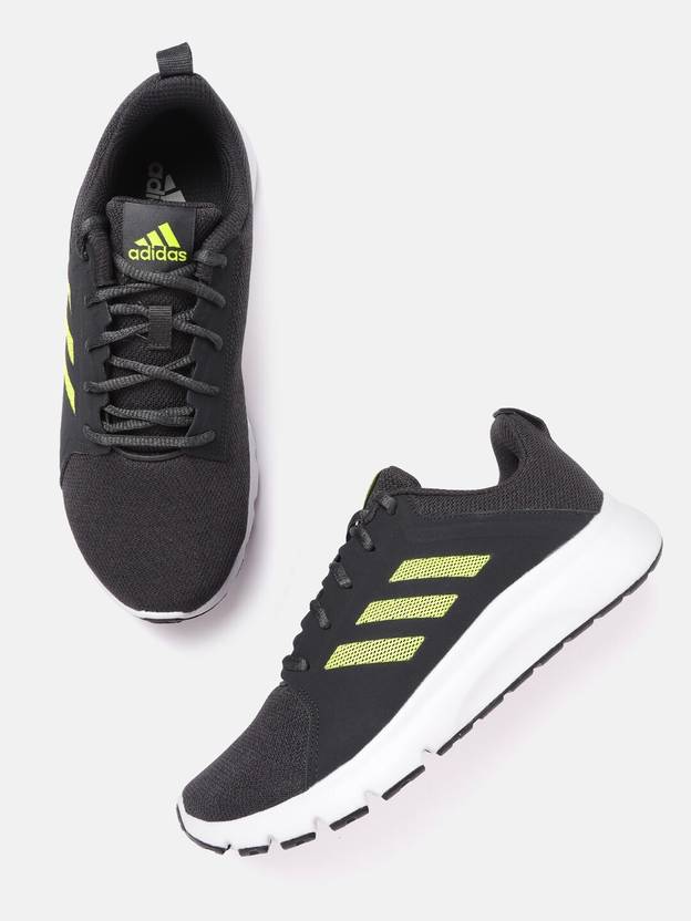 ADIDAS ADIDAS Men Black Woven Design Apexo M Walking Shoes Running
