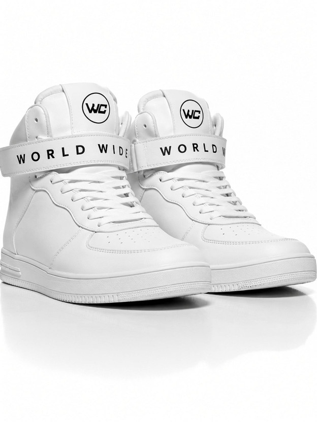 West Code 1218-White-9 High Tops For Men(White , 9)