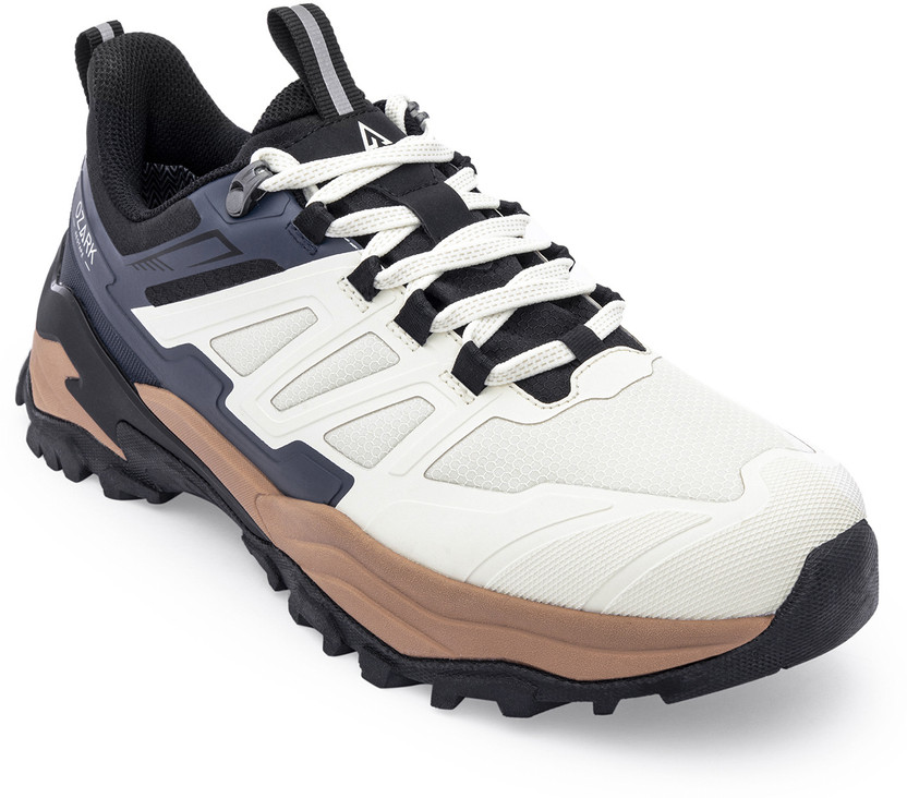 RED TAPE Hiking & Trekking Shoes For Men(Off White, Brown , 6)