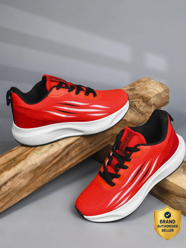 KILLER Cloud Lightweight,Comfortable,Trendy,Breathable, Sports Running Shoes For Men(Red , 7)