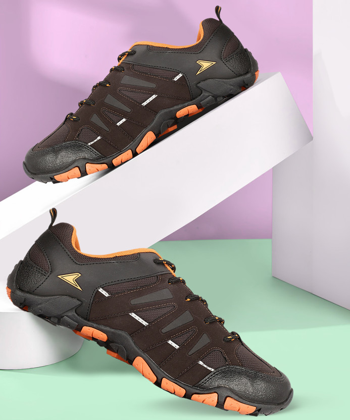 POWER LIONEL E Running Shoes For Men(Brown , 8)