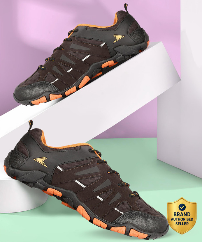 POWER LIONEL E Running Shoes For Men(Brown , 8)