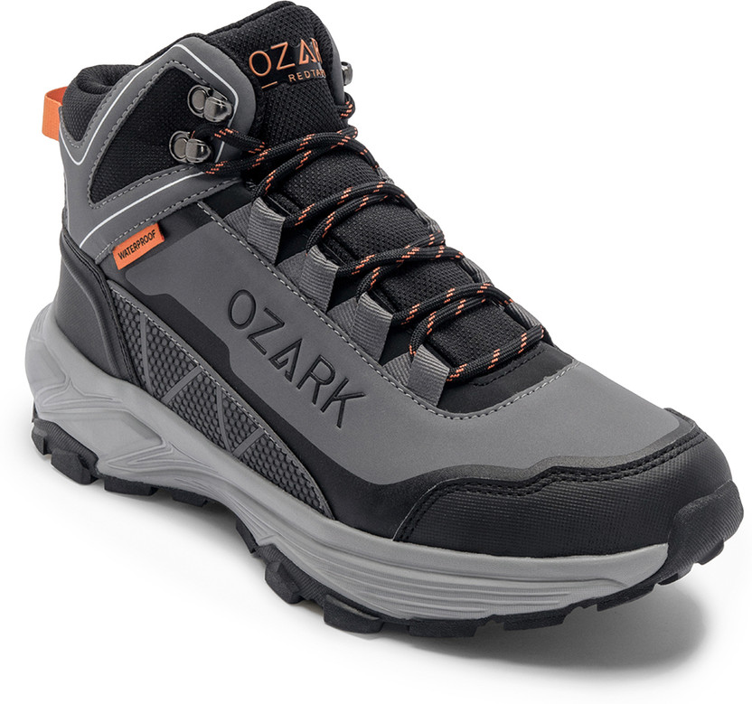 RED TAPE Ozark by Red Tape Hiking Shoes for Men | High-Top Outdoor Support Hiking & Trekking Shoes For Men(Multicolor , 10)