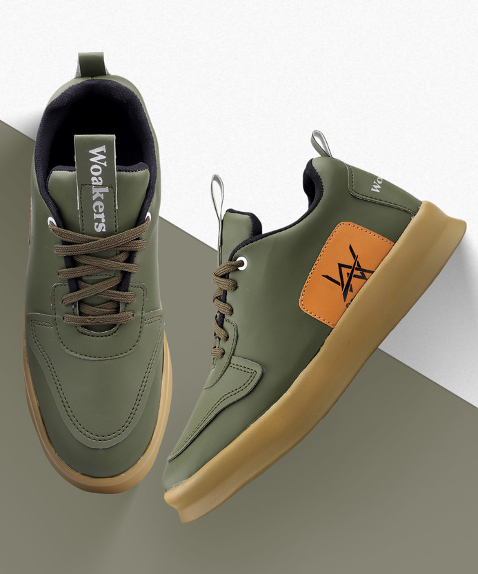 Buy Woakers Green Casual Sneakers 
