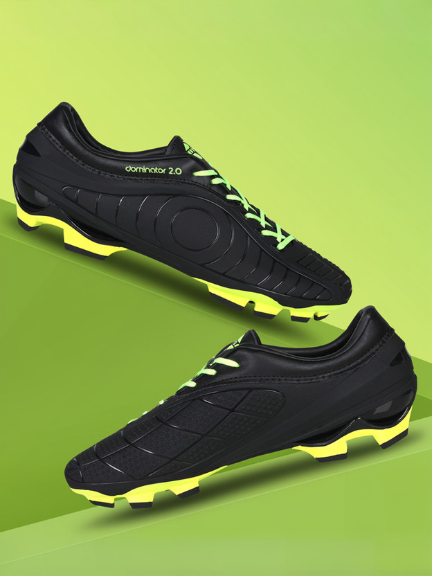NIVIA Dominator 2.0 Football Shoes For Men(Black , 8)