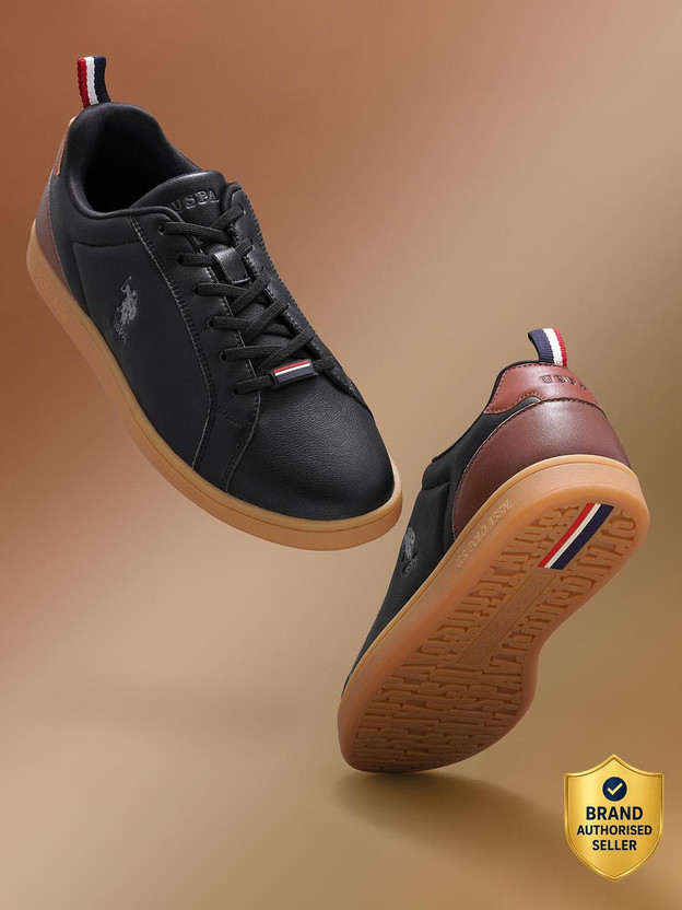 U.S. U.S. POLO ASSN. STEFAN 2.0 Sneakers For Men(Black , 10) - Flipkart Deal