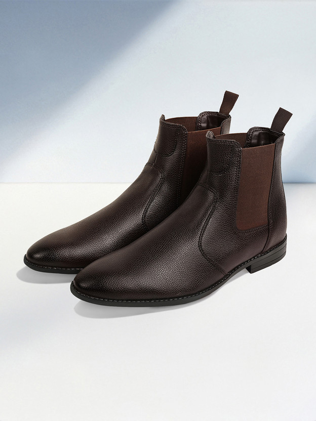 LOUIS STITCH Coffee Brown Chelsea Boots for Riding Biking for Men - RGPDCL - UK 6 Boots For Men(Brown , 6)
