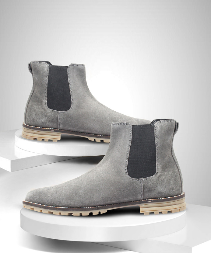 Freacksters Suede Leather Chelsea Boots 