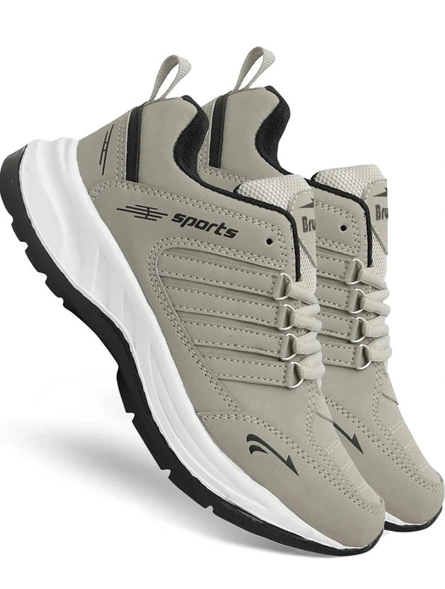 BRUTON Lite Sports Running Shoes For Men(Grey , 6)